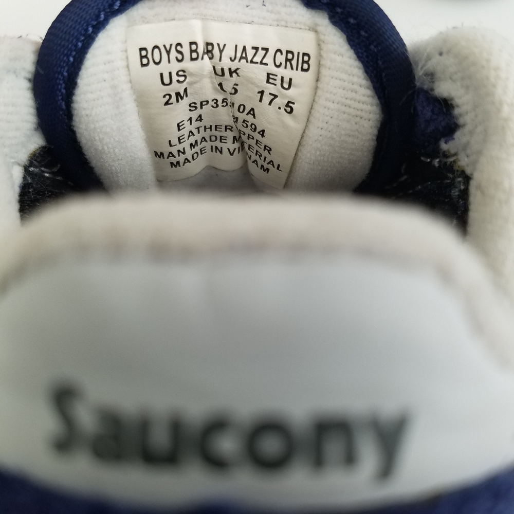 Saucony Jazz Low Pro Shoe Blue Size 2 M - Picture 4 of 7